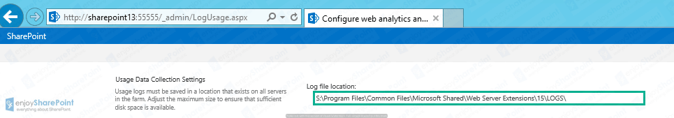 sharepoint enable usage reports