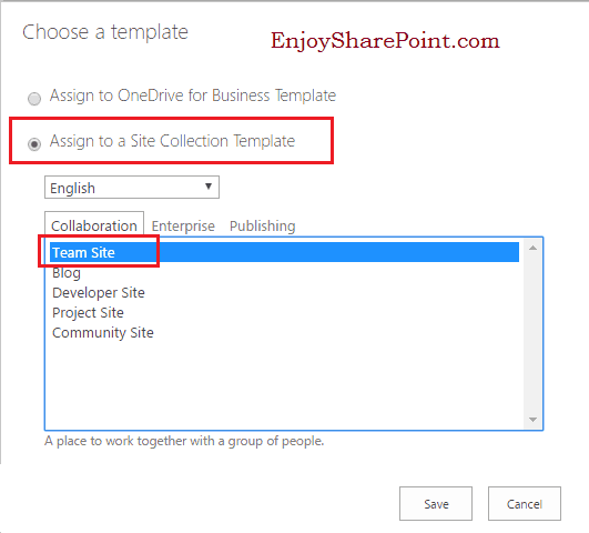 Assign Deletion Policies to Site Collection Templates