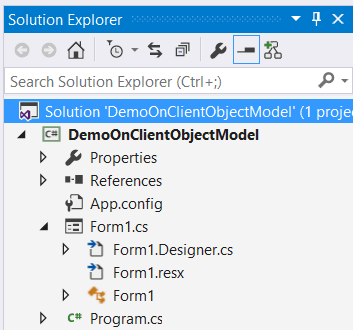 Visual Studio 2015 Show All Files button missing in solution explorer