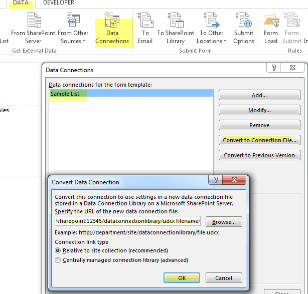 create a udcx file for Main Data Connection in InfoPath create a udcx file for Main Data Connection in InfoPath