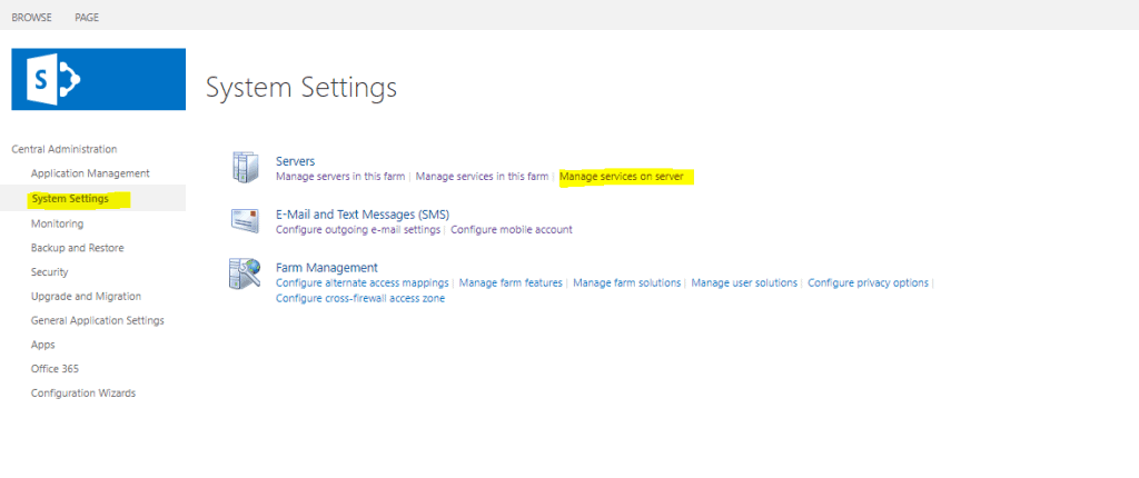 image 149 view all active services in SharePoint 2019