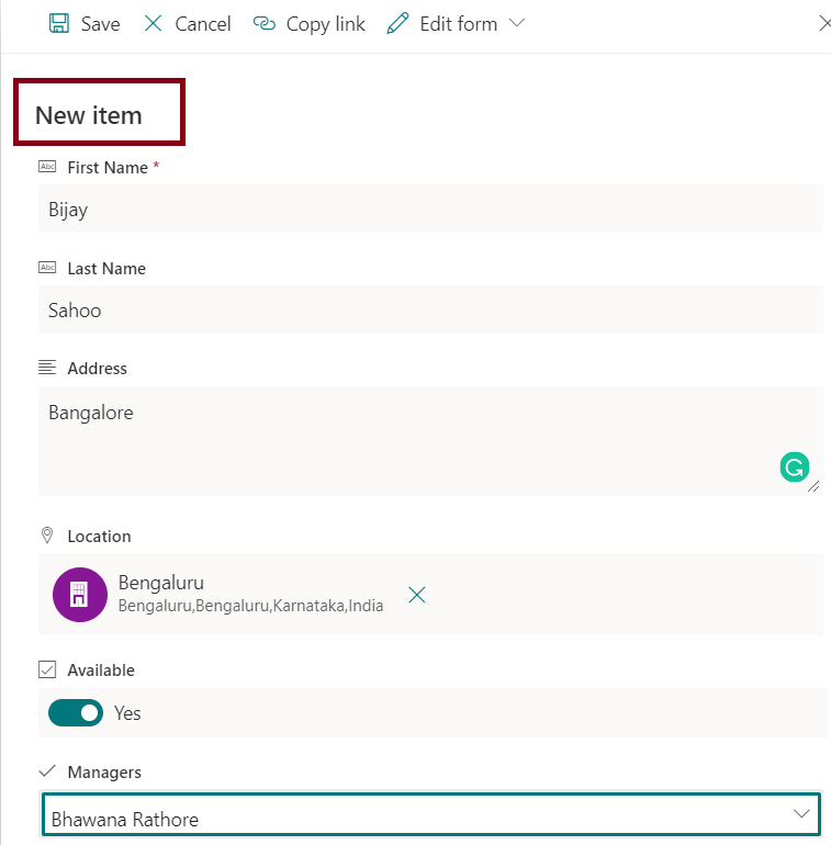 Add items in sharepoint Add items in sharepoint