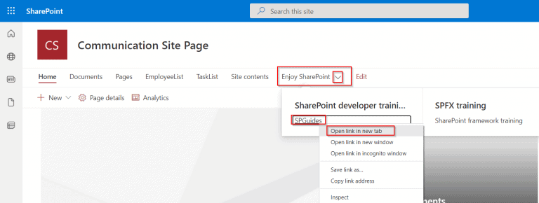 Mega menu in SharePoint Online - Enjoy SharePoint