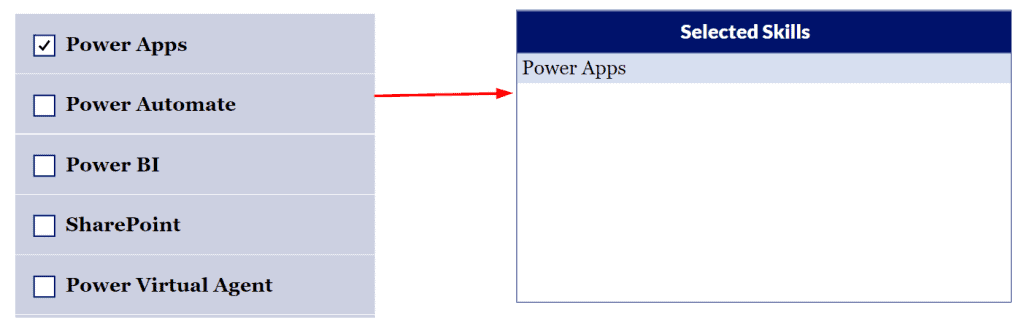 Select Multiple checkbox controls in a Power Apps Gallery