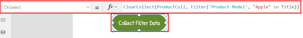 PowerApps collection filter contains