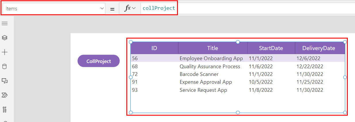 Remove an Item From a Power Apps Collection