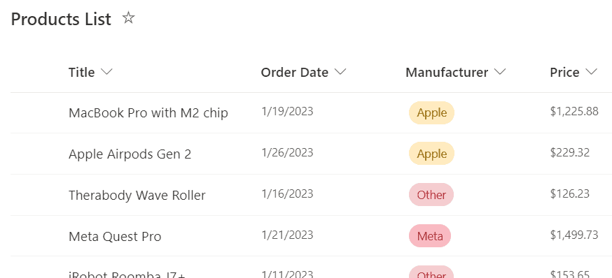 Power Apps label control from data source