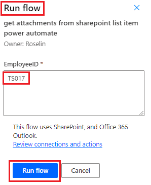 Get attachments from a SharePoint list item using Power Automate
