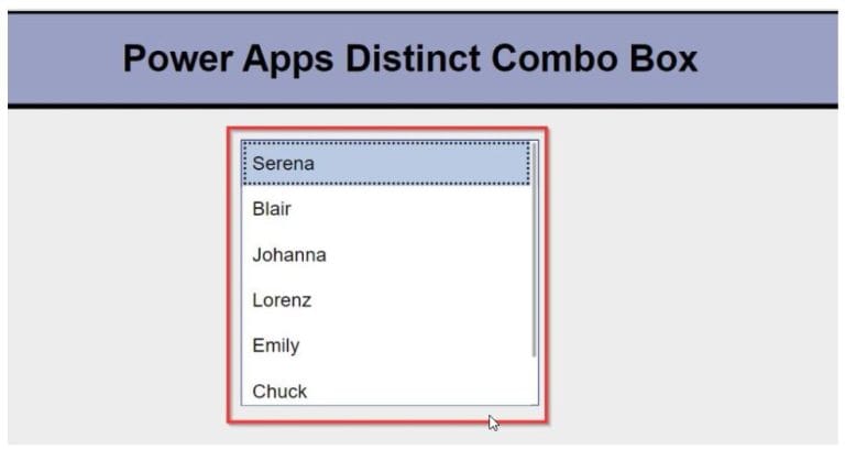 How to Populate Distinct Values in Power Apps Combo Box? - Enjoy SharePoint