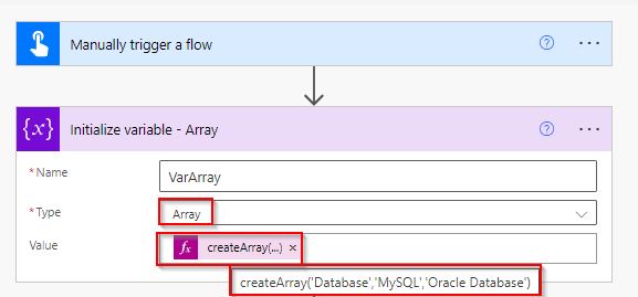 how to convert an array to a string using power automate