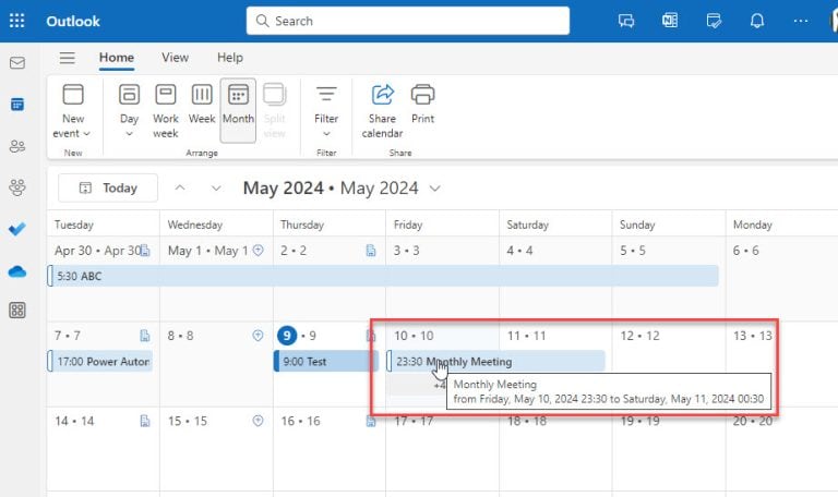 Add Outlook Calendar Events in Excel Using Power Automate