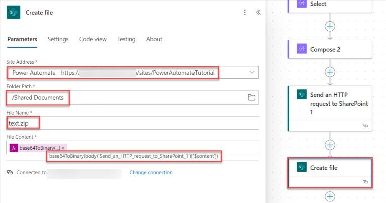 How to Create a Zip File Using Power Automate? - Enjoy SharePoint