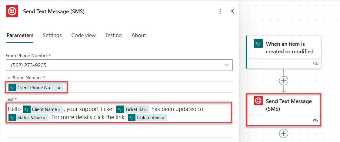 How to Send a Text Message SMS Using Power Automate? - Enjoy SharePoint