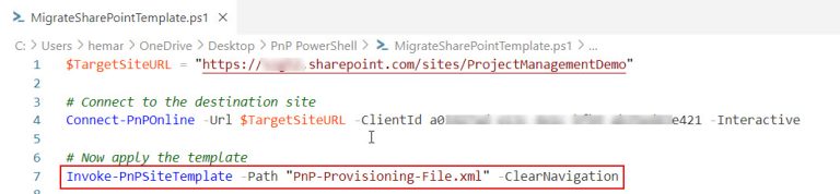 Export and Import SharePoint Online Site as Template using PowerShell