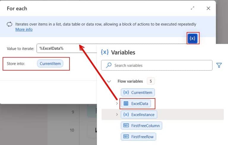 Extract Data from an Excel using Power Automate Desktop