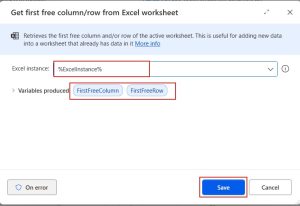 Extract Data from an Excel using Power Automate Desktop