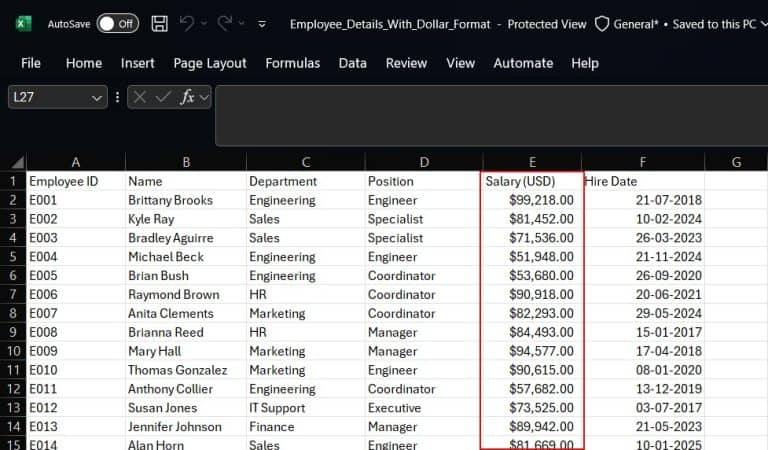 Extract Data from an Excel using Power Automate Desktop