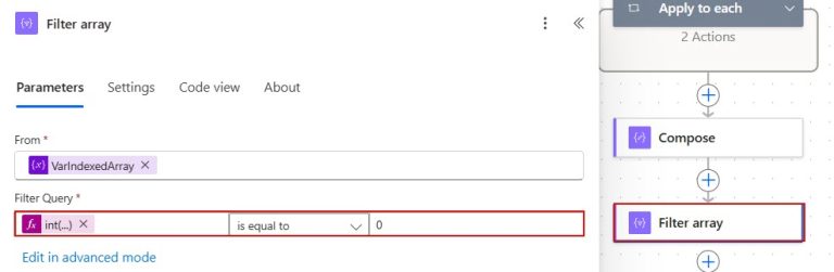 How to Filter an Array by Index in Power Automate?