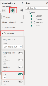 Power BI Matrix Visual Conditional Formatting