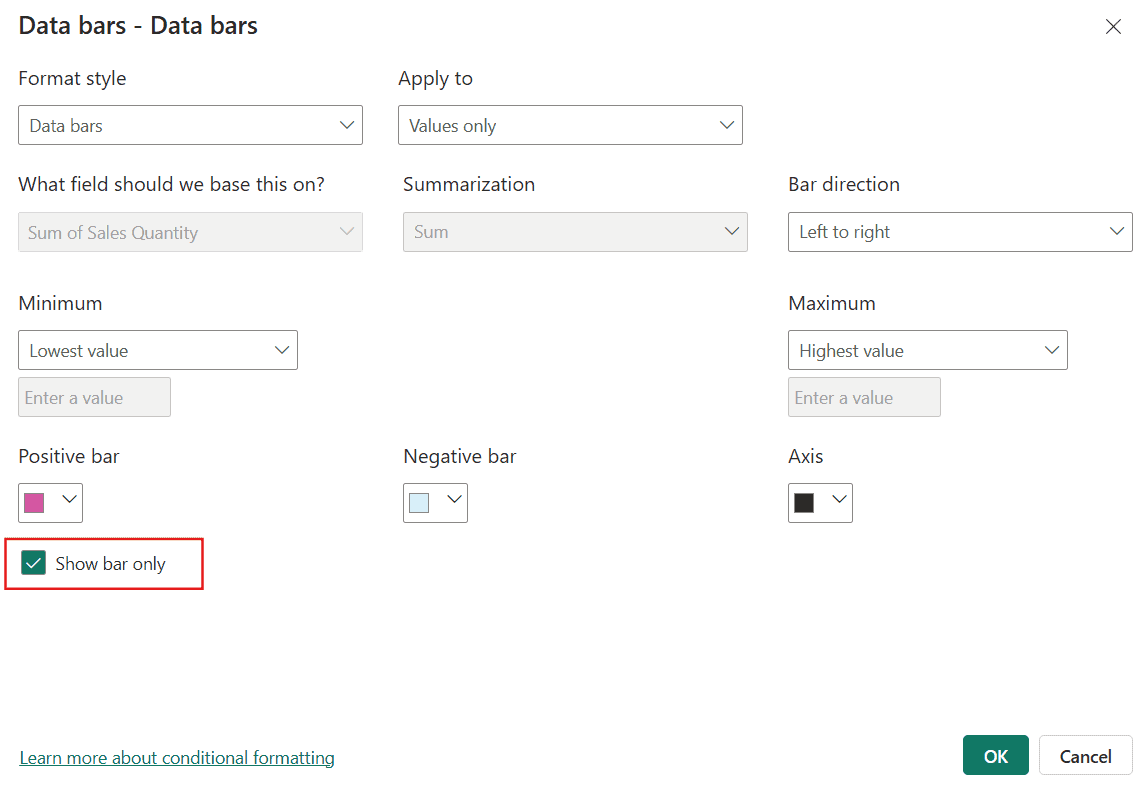 Power BI Matrix Visual Conditional Formatting