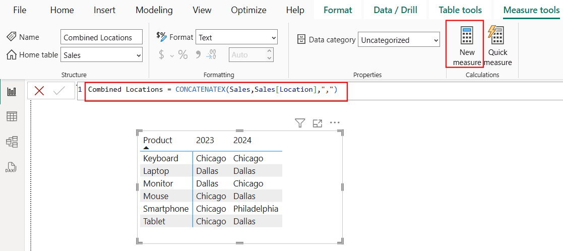 Show All Values in a Power BI Matrix, Not Just the First