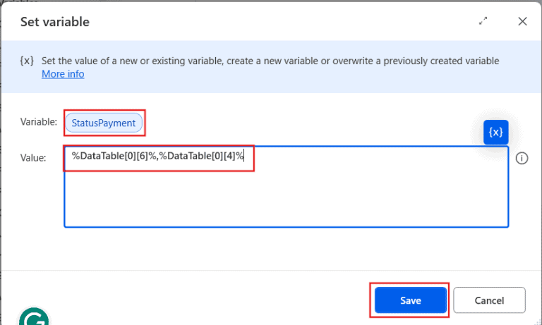 Get Values from Data Table using Power Automate Desktop