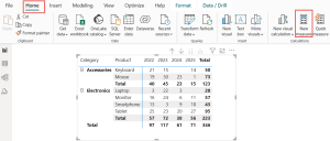 Replace Blank with Zero in Power BI Matrix Visual