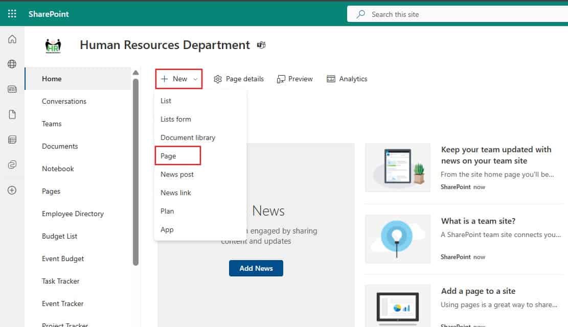 Create Page Templates in SharePoint Online