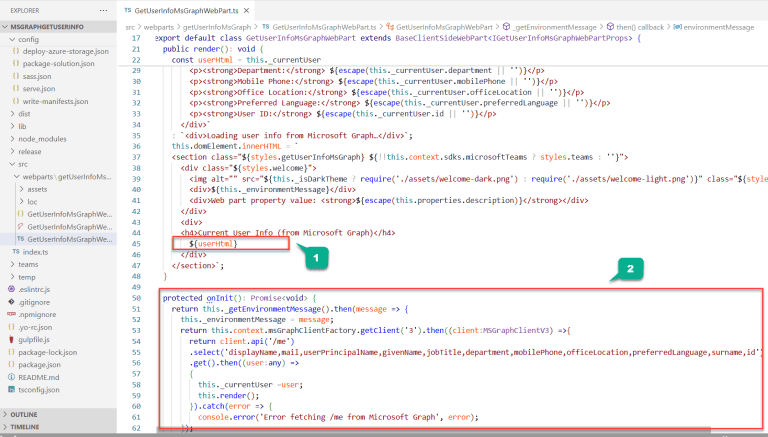 Retrieve Current User Information in SPFx Web Part using Graph API