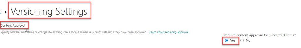 content approval in sharepoint online library management system
