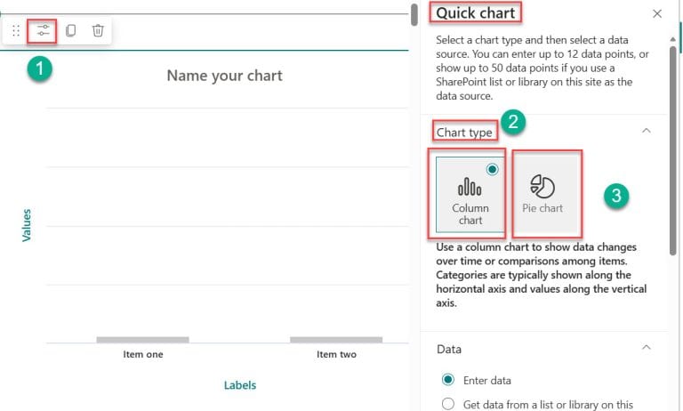 Sharepoint Learning Chart SharePoint Online Quick Chart Web Part Tutorial
