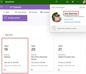 Events Web Part in SharePoint Online - Enjoy SharePoint