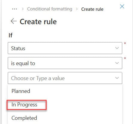 how to how to add condition in sharepoint online list conditional formatting