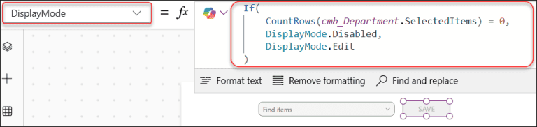 How to Set a Button to Disabled in Power Apps
