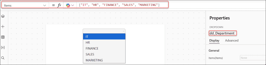 Disable a Button Based on Power Apps Dropdown