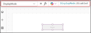 How to Set a Button to Disabled in Power Apps