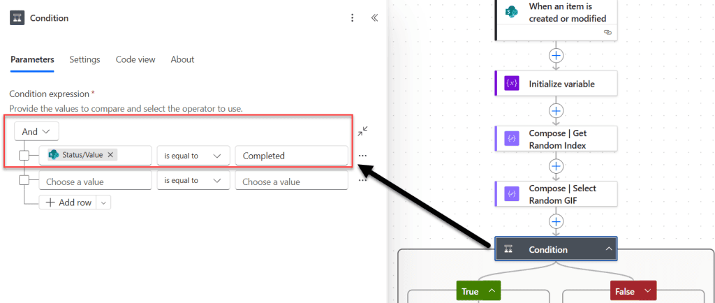How to add GIF in power automate email