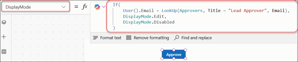 Power Apps Disable Button Based on the Logged-In User