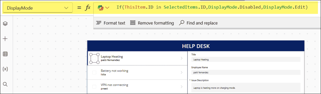 Locking a Power Apps Gallery Row After Selection