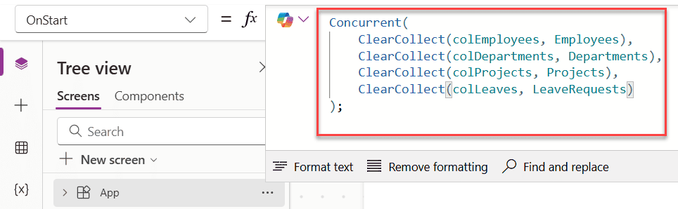 Sequential Concurrent in Power Apps