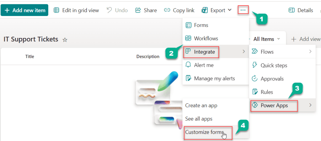 add new item to sharepoint list using powerapps