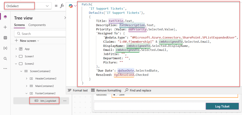 add new item to sharepoint list using powerapps without form