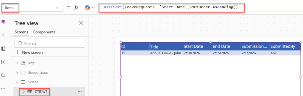 get last record from a power apps data table get last record from a power apps data table