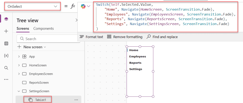 navigation menu in power apps navigation menu in power apps