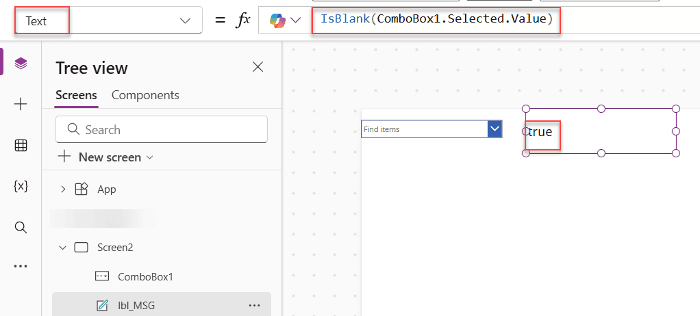 powerapps isblank multiple fields