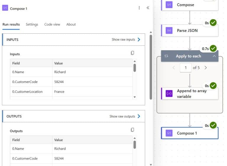 Create An Array From JSON Objects Using Power Automate