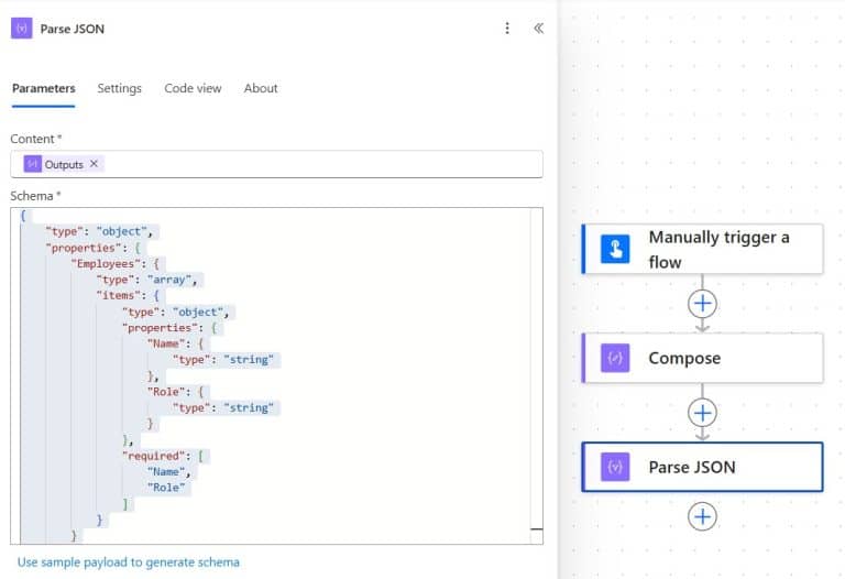 How to Parse JSON Object to Array in Power Automate