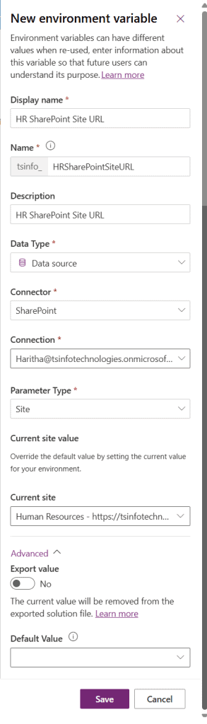 how to use environment variables in powerapps