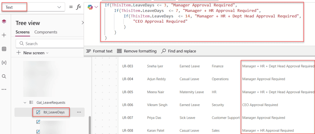 power apps nested if statements
