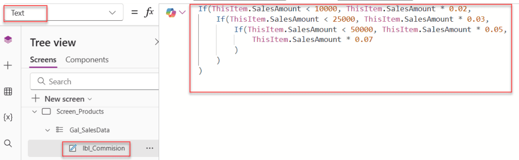power apps nested if statements with conditions